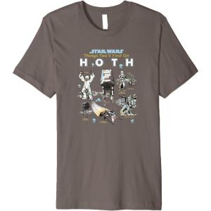 imageStar Wars Things Youll Find On Hoth Premium TShirtAsphalt Grey