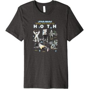imageStar Wars Things Youll Find On Hoth Premium TShirtDark Heather Grey