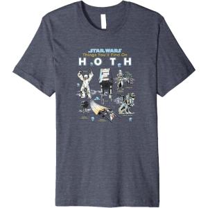 imageStar Wars Things Youll Find On Hoth Premium TShirtHeather Blue