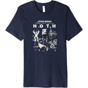 imageStar Wars Things Youll Find On Hoth Premium TShirtNavy Blue