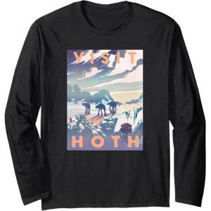 imageStar Wars Visit Hoth Poster Long Sleeve TShirtBlack