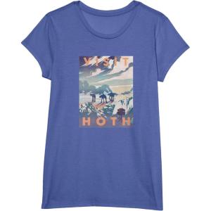 imageStar Wars Visit Hoth Poster TShirtBright Blue Heather