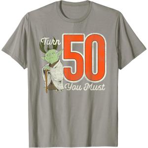 imageStar Wars Yoda 50th Birthday TShirtSlate Grey