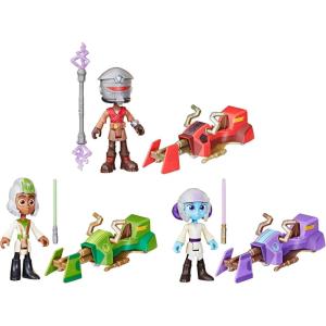 imageStar Wars Young Jedi Adventures Speeder Adventure Pack 3Pack Action Figures ampamp Vehicles 4Inch Scale Preschool Toys for 3 Year Old Boys ampamp Girls Amazon Exclusive