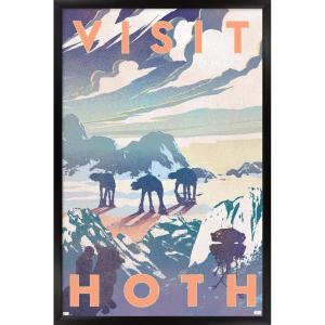 imageTrends International Star Wars Hoth  Visit Hoth Wall Poster 14725quot x 22375quot Premium Unframed VersionBlack Framed Version