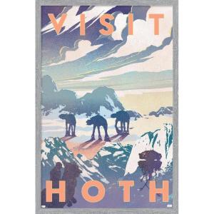 imageTrends International Star Wars Hoth  Visit Hoth Wall Poster 14725quot x 22375quot Premium Unframed VersionGray Framed Version