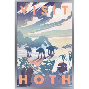 imageTrends International Star Wars Hoth  Visit Hoth Wall Poster 14725quot x 22375quot Premium Unframed VersionSilver Framed Version