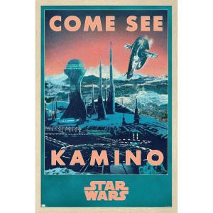 imageTrends International Star Wars Kamino  Come See Kamino Wall Poster 224L x 147W Premium Unframed VersionBlonde Framed Version