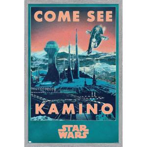 imageTrends International Star Wars Kamino  Come See Kamino Wall Poster 224L x 147W Premium Unframed VersionGray Framed Version
