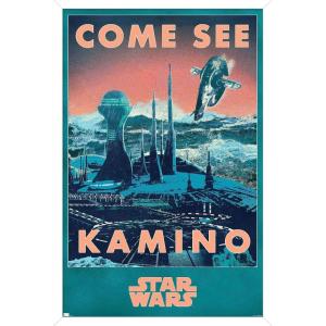 imageTrends International Star Wars Kamino  Come See Kamino Wall Poster 224L x 147W Premium Unframed VersionWhite Framed Version