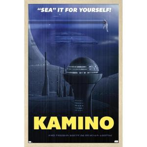 imageTrends International Star Wars Kamino  Sea It by Russell Walks Wall Poster 224L x 147W Premium Unframed VersionBlonde Framed Version