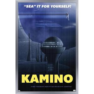 imageTrends International Star Wars Kamino  Sea It by Russell Walks Wall Poster 224L x 147W Premium Unframed VersionSilver Framed Version