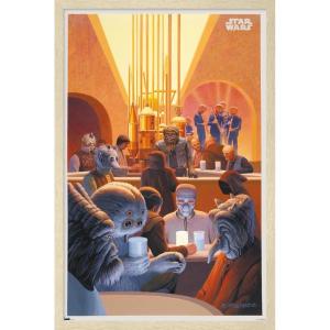 imageTrends International Star Wars Tatooine  Cantina Wall Poster 22375quot x 34quot Premium Unframed VersionBlonde Framed Version