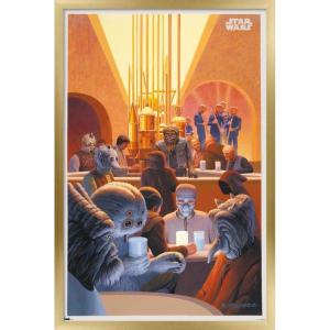 imageTrends International Star Wars Tatooine  Cantina Wall Poster 22375quot x 34quot Premium Unframed VersionGold Framed Version