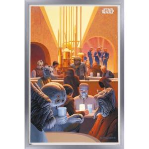 imageTrends International Star Wars Tatooine  Cantina Wall Poster 22375quot x 34quot Premium Unframed VersionSilver Framed Version