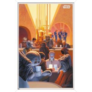 imageTrends International Star Wars Tatooine  Cantina Wall Poster 22375quot x 34quot Premium Unframed VersionWhite Framed Version