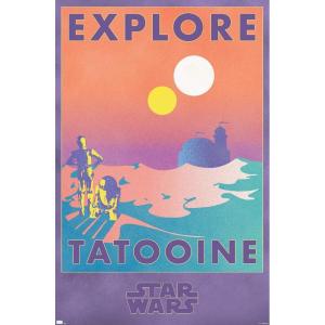 imageTrends International Star Wars Tatooine  Explore Tatooine Wall Poster 22375quot x 34quot Premium Unframed VersionPremium Unframed Version