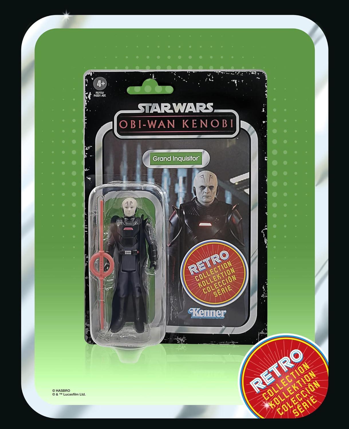 imageSTAR WARS Retro Collection Grand Inquisitor Toy 375InchScale OBIWan Kenobi Action Figure Toys for Kids Ages 4 and Up Multicolored F5773One Size