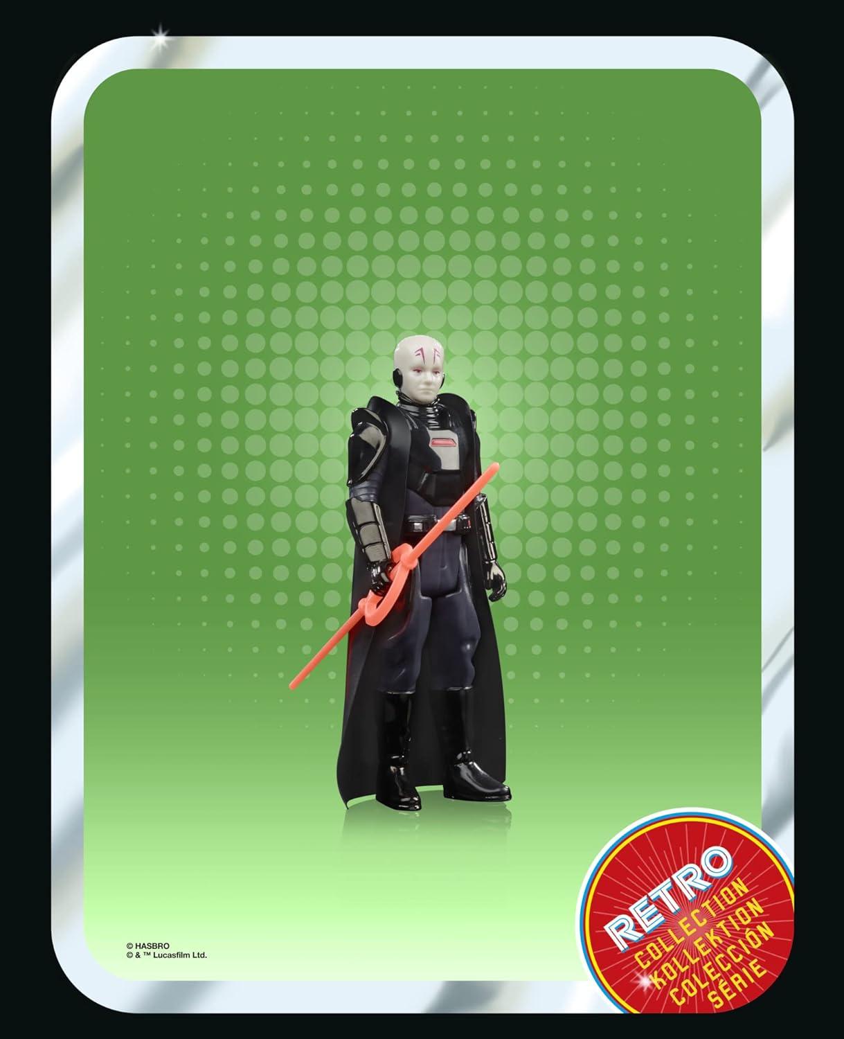 imageSTAR WARS Retro Collection Grand Inquisitor Toy 375InchScale OBIWan Kenobi Action Figure Toys for Kids Ages 4 and Up Multicolored F5773One Size