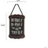 imageDisney Star Wars Baby Yoda No Tricks All Treats Halloween Hanging Wood Wall Decor  Cute Baby Yoda Halloween SignBlack