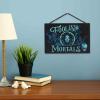 imageDisney Star Wars Baby Yoda No Tricks All Treats Halloween Hanging Wood Wall Decor  Cute Baby Yoda Halloween SignBlackTeal