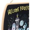 imageDisney Star Wars Baby Yoda No Tricks All Treats Halloween Hanging Wood Wall Decor  Cute Baby Yoda Halloween SignBlackYellow