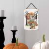 imageDisney Star Wars Baby Yoda No Tricks All Treats Halloween Hanging Wood Wall Decor  Cute Baby Yoda Halloween SignCreamBlack
