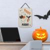 imageDisney Star Wars Baby Yoda No Tricks All Treats Halloween Hanging Wood Wall Decor  Cute Baby Yoda Halloween SignCreamOrange