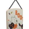 imageDisney Star Wars Baby Yoda No Tricks All Treats Halloween Hanging Wood Wall Decor  Cute Baby Yoda Halloween SignCreamOrange