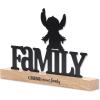 imageDisney Star Wars Baby Yoda Welcome Tabletop Decor  May the Force Be With You Metal Baby Yoda Decoration on Black Wood BaseBlack