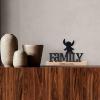 imageDisney Star Wars Baby Yoda Welcome Tabletop Decor  May the Force Be With You Metal Baby Yoda Decoration on Black Wood BaseBlack