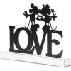 imageDisney Star Wars Baby Yoda Welcome Tabletop Decor  May the Force Be With You Metal Baby Yoda Decoration on Black Wood BaseBlackWhite