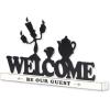 imageDisney Star Wars Baby Yoda Welcome Tabletop Decor  May the Force Be With You Metal Baby Yoda Decoration on Black Wood BaseWhiteBlack