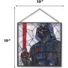 imageDisney Star Wars Darth Vader and Lightsaber Hanging Glass Wall Decor  Beautiful Darth Vader Wall Art for HomeBlack
