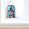 imageDisney Star Wars Darth Vader and Lightsaber Hanging Glass Wall Decor  Beautiful Darth Vader Wall Art for HomeBlue
