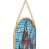imageDisney Star Wars Darth Vader and Lightsaber Hanging Glass Wall Decor  Beautiful Darth Vader Wall Art for HomeBlue