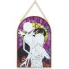 imageDisney Star Wars Darth Vader and Lightsaber Hanging Glass Wall Decor  Beautiful Darth Vader Wall Art for HomeGray