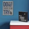 imageDisney Star Wars Do Or Do Not Yoda Wood Wall Decor  Yoda Quote Decoration for Home Office or ClassroomBlackGray