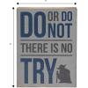 imageDisney Star Wars Do Or Do Not Yoda Wood Wall Decor  Yoda Quote Decoration for Home Office or ClassroomGrayBlue
