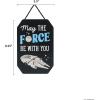 imageDisney Star Wars Rebel Alliance Wood Wall Decor  Pretty Fly for a Jedi Hanging Sign  Funny Star Wars DecorationBlackBlue