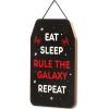 imageDisney Star Wars Rebel Alliance Wood Wall Decor  Pretty Fly for a Jedi Hanging Sign  Funny Star Wars DecorationBlackWhite