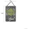 imageDisney Star Wars Rebel Alliance Wood Wall Decor  Pretty Fly for a Jedi Hanging Sign  Funny Star Wars DecorationGrayGreen