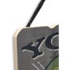 imageDisney Star Wars Rebel Alliance Wood Wall Decor  Pretty Fly for a Jedi Hanging Sign  Funny Star Wars DecorationGrayGreen