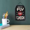 imageDisney Star Wars Rebel Alliance Wood Wall Decor  Pretty Fly for a Jedi Hanging Sign  Funny Star Wars DecorationRed