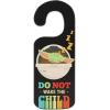 imageDisney Star Wars The Mandalorian Baby Yoda Double Sided Reversible Door Hanger  Do Not Wake The Child and Stronger Than You Think