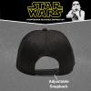 imageDisney mens Star Wars Embroidered Logo and Stormtrooper All Over Adjustable Snapback Baseball Hat with Flat Brim Black White One Size Black One Size US