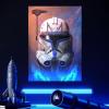 imageDisplate  Metal Poster  Star Wars  Clone Wars Helmets  Captain Rex  Size M  177x126 inch 32x45cm266L x 189W