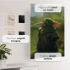 imageDisplate Official Star Wars Metal Poster Magnetic Mounting Included Licensed Artwork Modern Wall Decor Mandalorian Season 2 Baby Poster 45 cm x 32 cmBaby