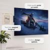 imageDisplate Official Star Wars Metal Poster Magnetic Mounting Included Licensed Artwork Modern Wall Decor Mandalorian Season 2 Baby Poster 45 cm x 32 cmDin Djarin With Grogu