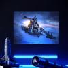 imageDisplate Official Star Wars Metal Poster Magnetic Mounting Included Licensed Artwork Modern Wall Decor Mandalorian Season 2 Baby Poster 45 cm x 32 cmDin Djarin With Grogu